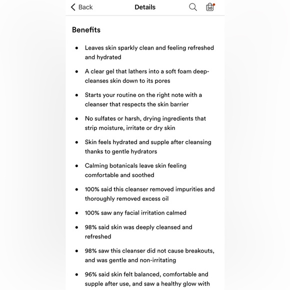 🍑 Travel Size Peach & Lily Power Calm Hydrating Gel Cleanser 1.01 fl oz … - Picture 6 of 10